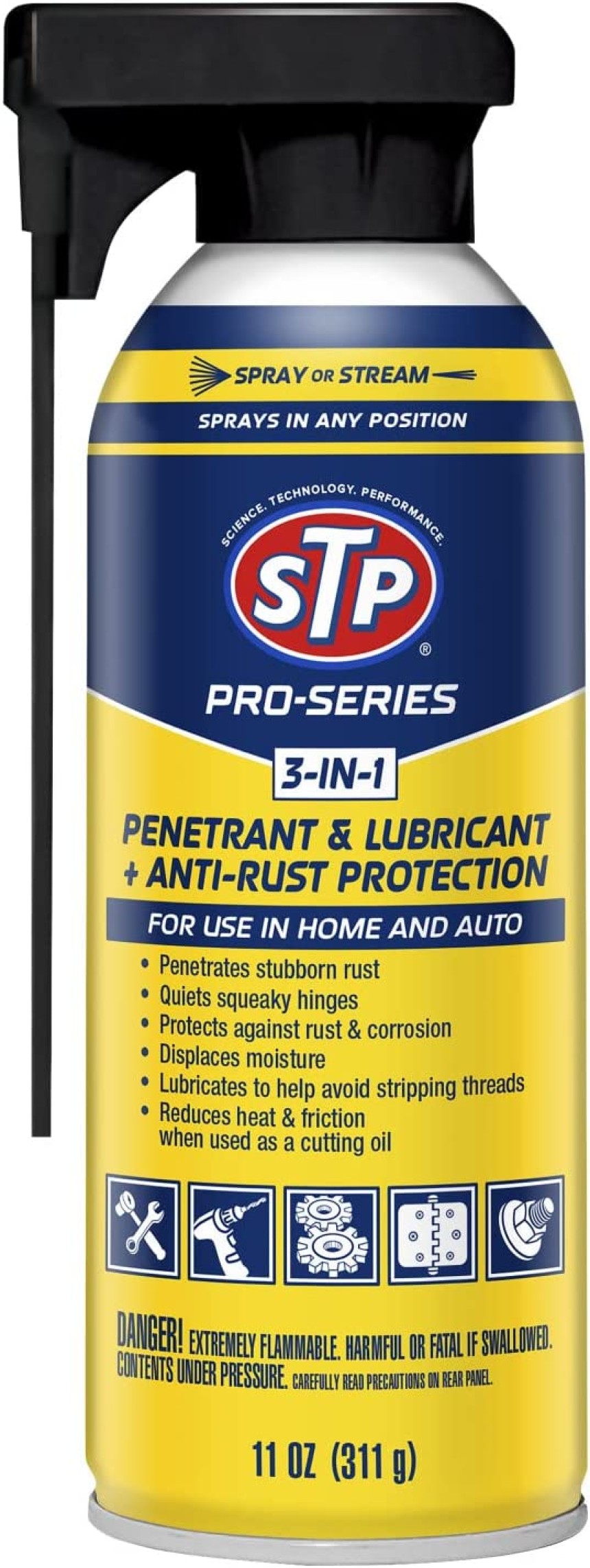 STP Pro Series Car Rust Remover, 3-in-1 Lubricant
