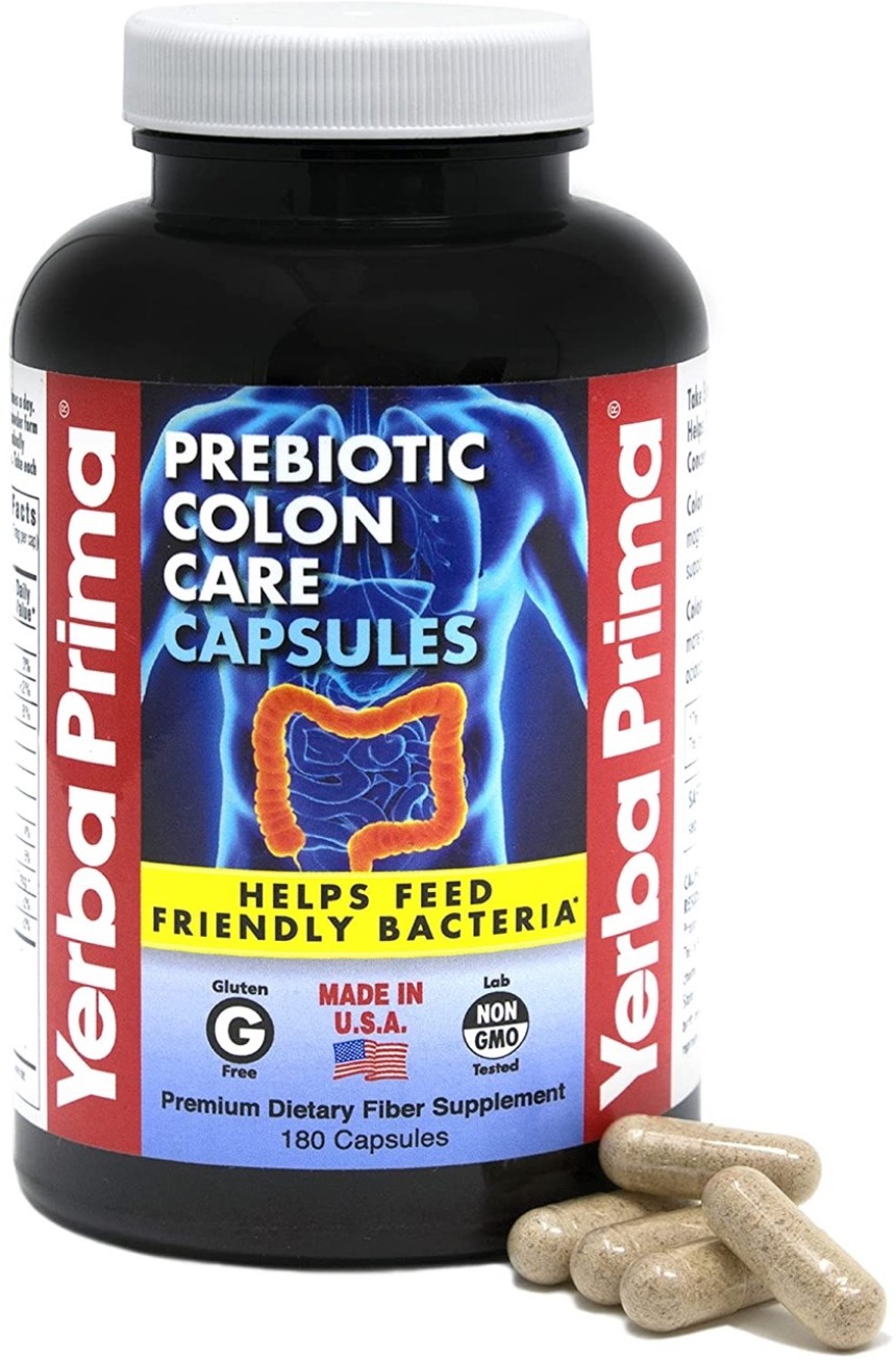 Yerba Prima Prebiotics Colon Care Fiber Caps