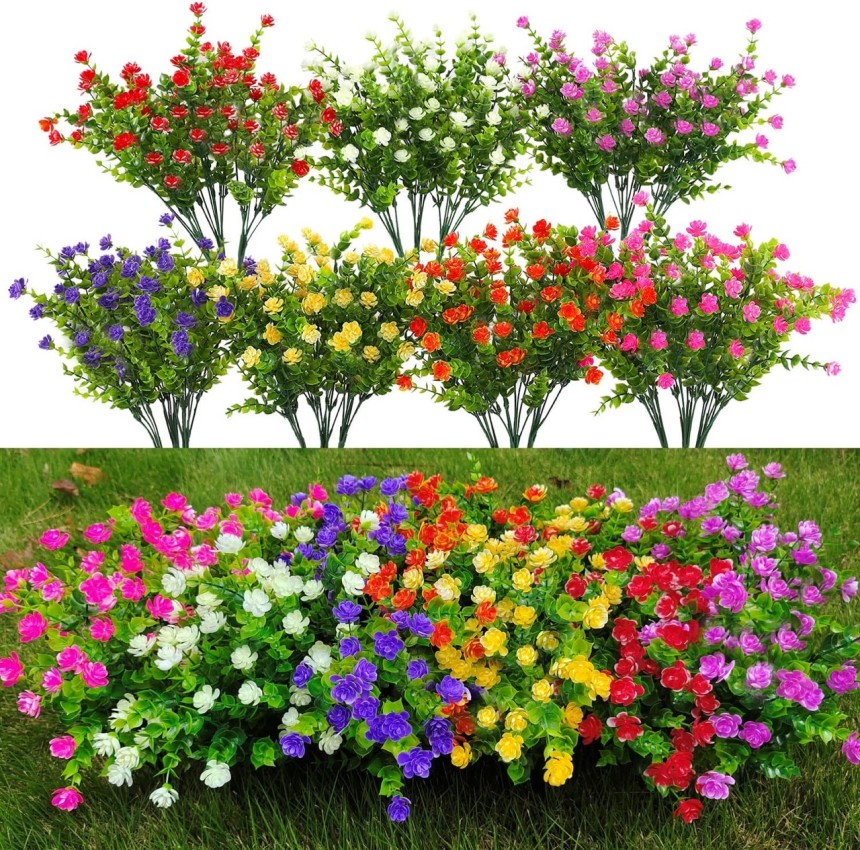 WEAUSUP 21 Bundles Outdoor Faux Plants